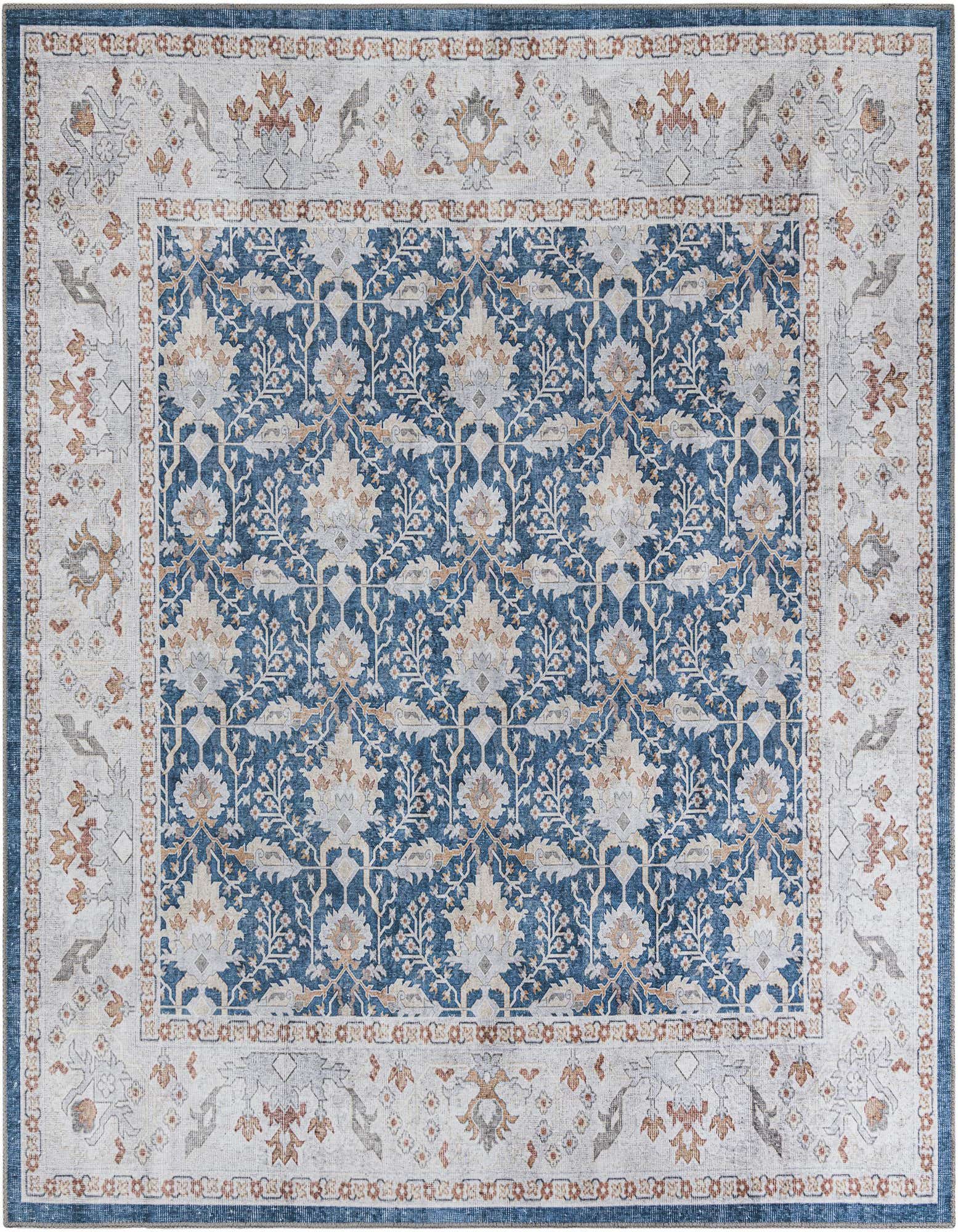 7' 10 x 7' 10 Washable Timeless Square Rug