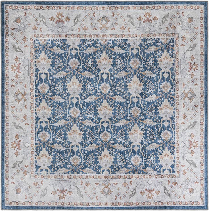 Detail image of 7' 10 x 7' 10 Washable Timeless Square Rug