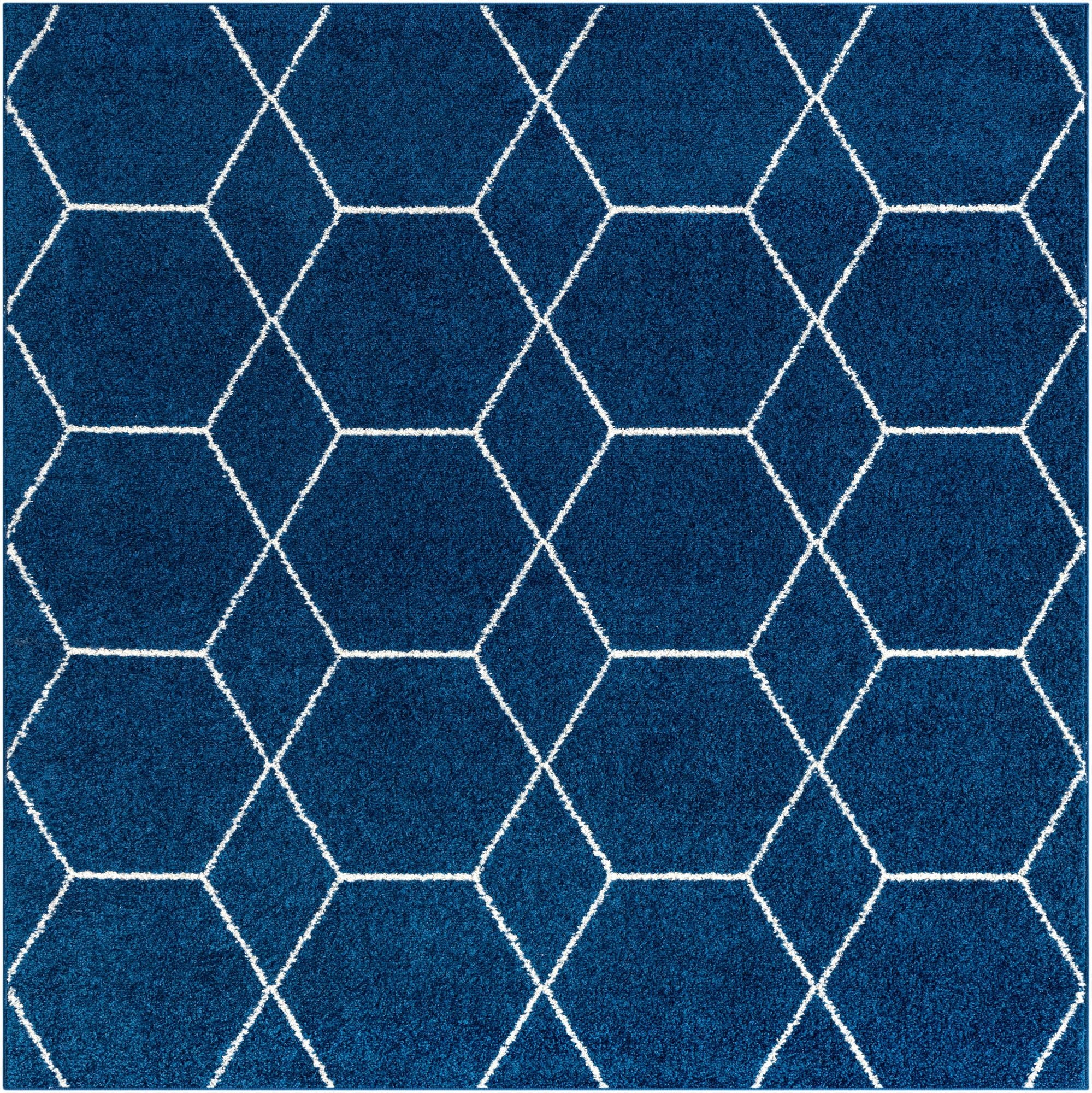 5' 3 x 5' 3 Trellis Frieze Square Rug