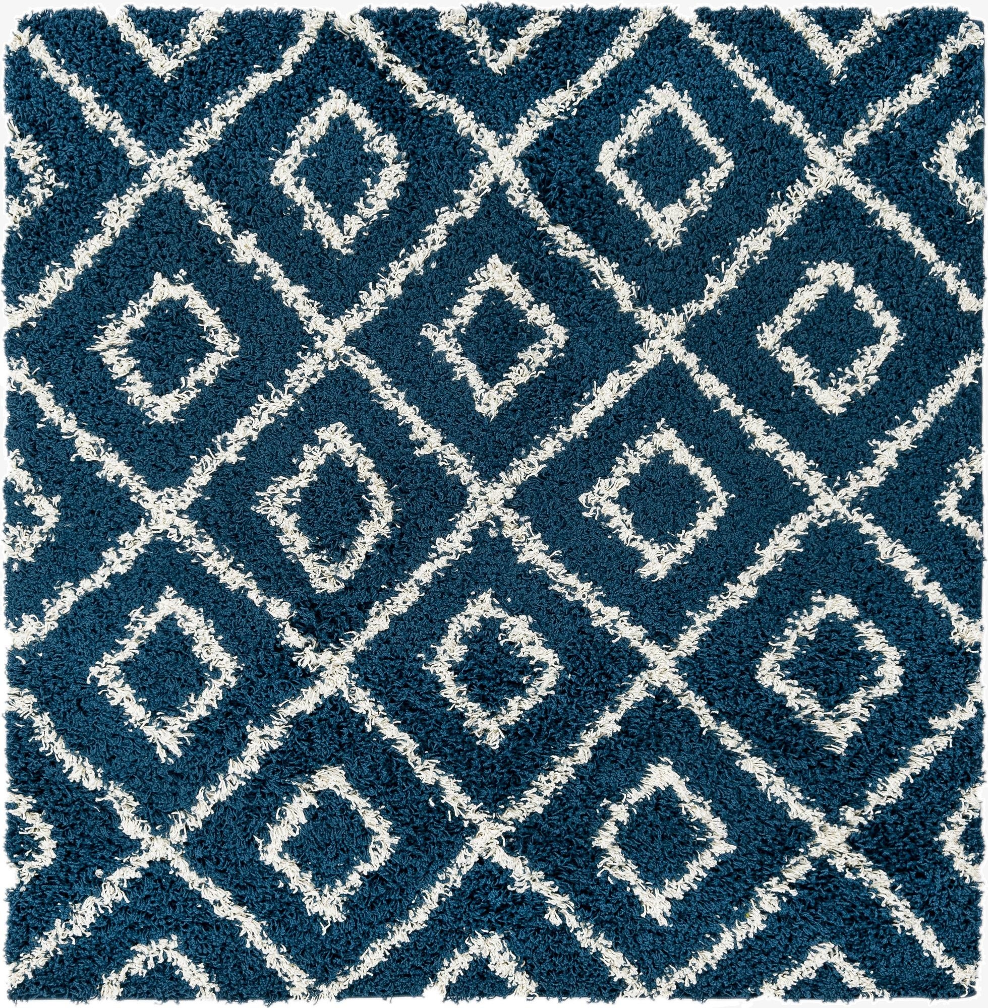 5' 3 x 5' 3 Trellis Shag Square Rug