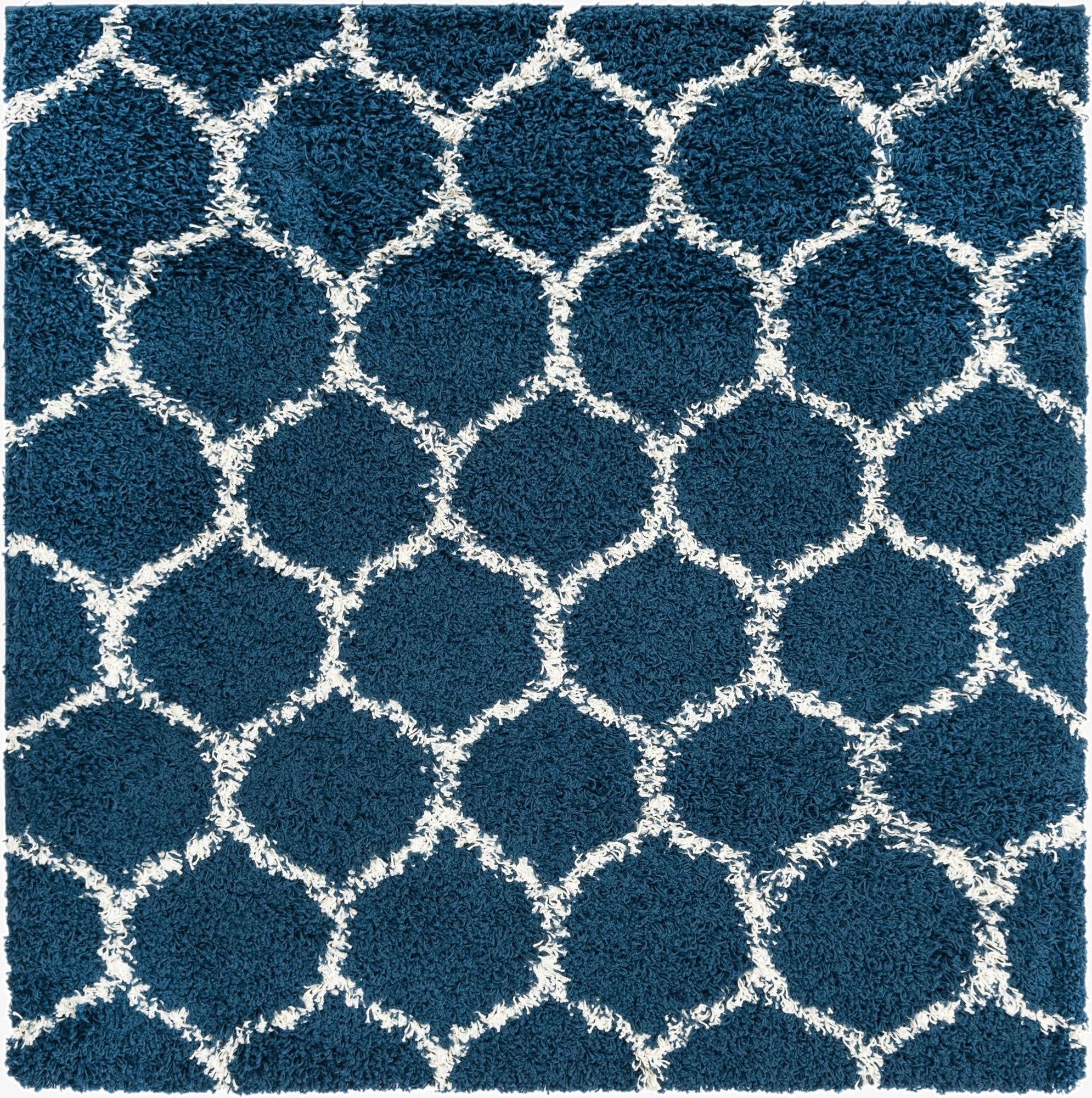 5' 3 x 5' 3 Trellis Shag Square Rug
