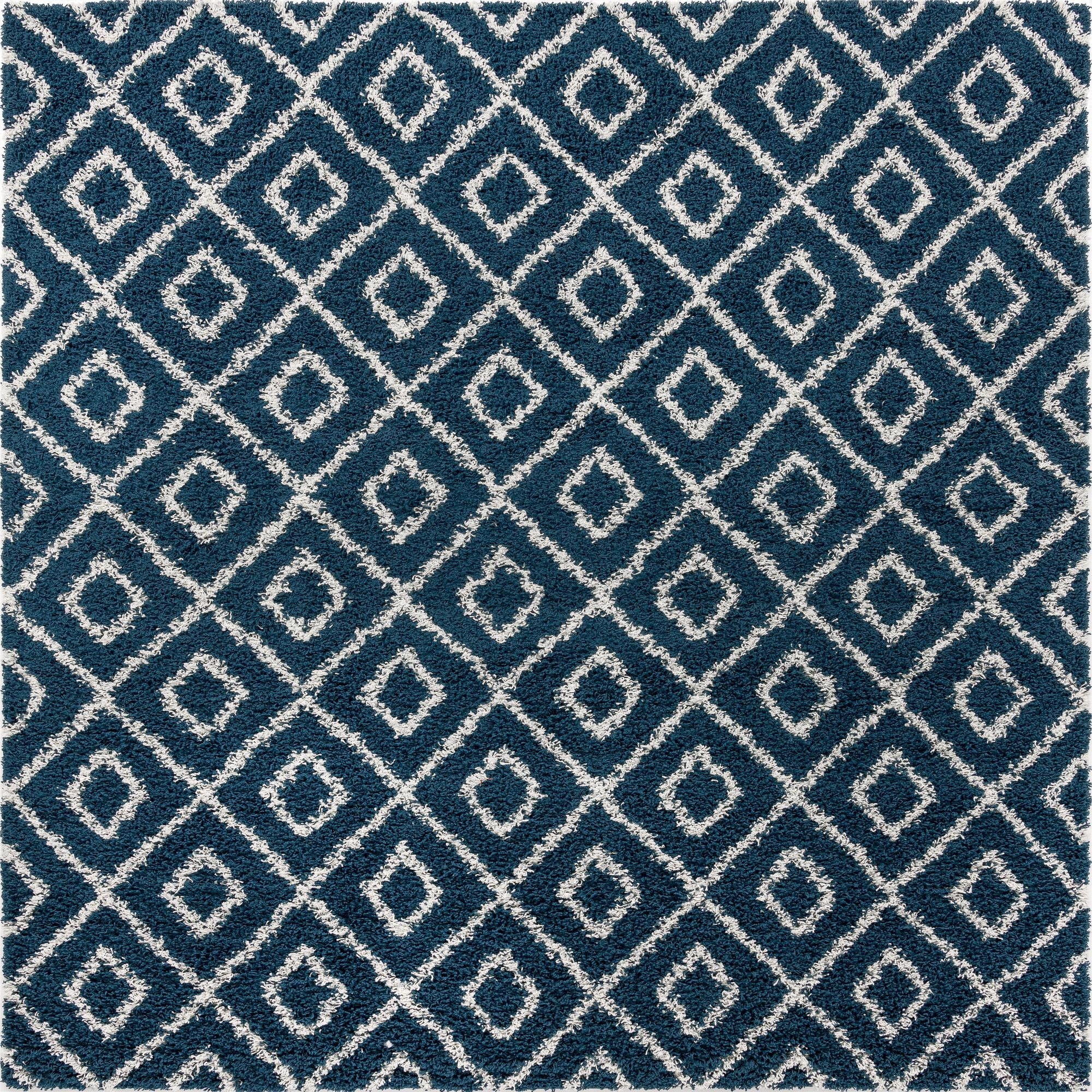 10' x 10' Trellis Shag Square Rug