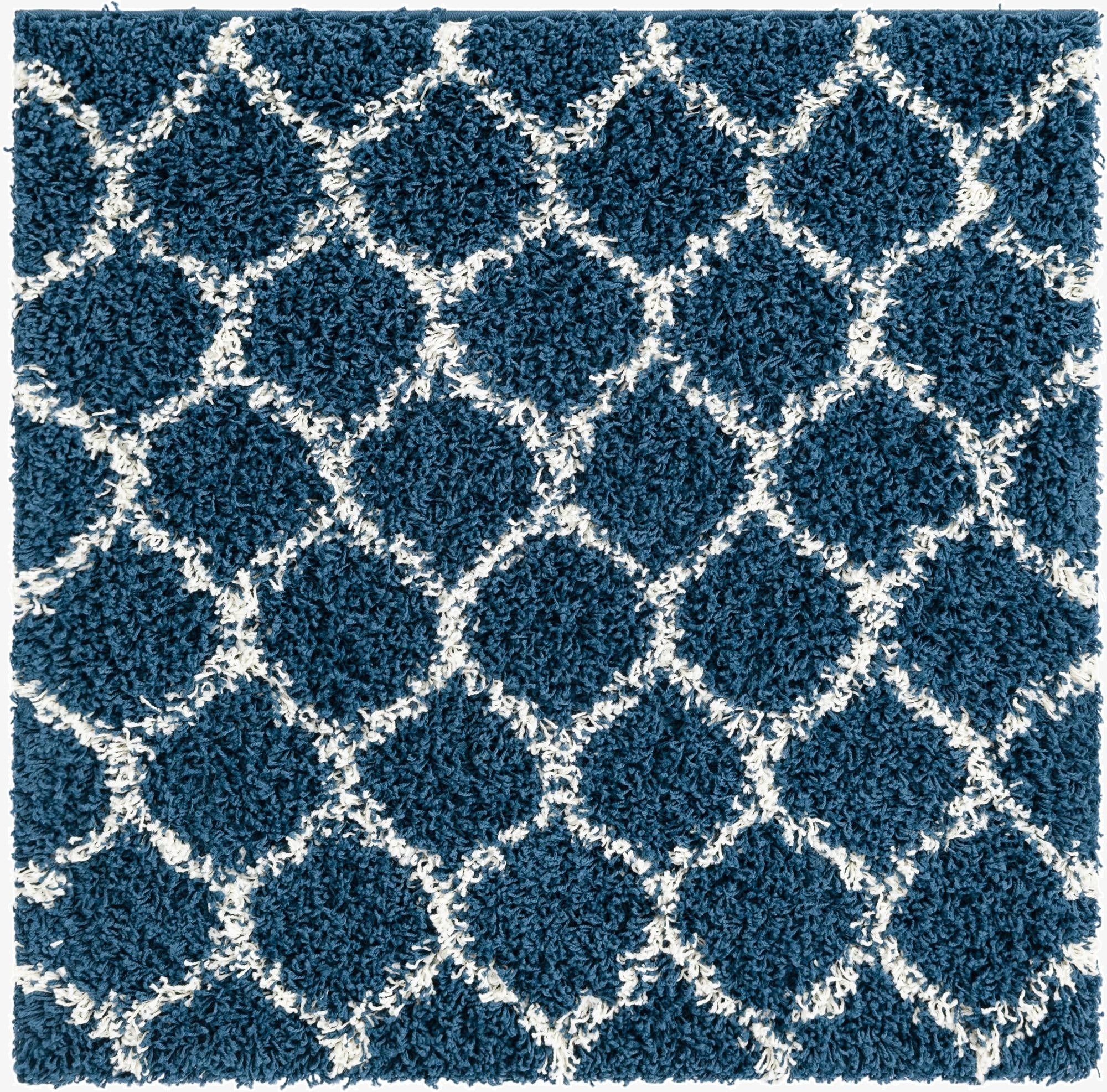 3' 3 x 3' 3 Trellis Shag Square Rug