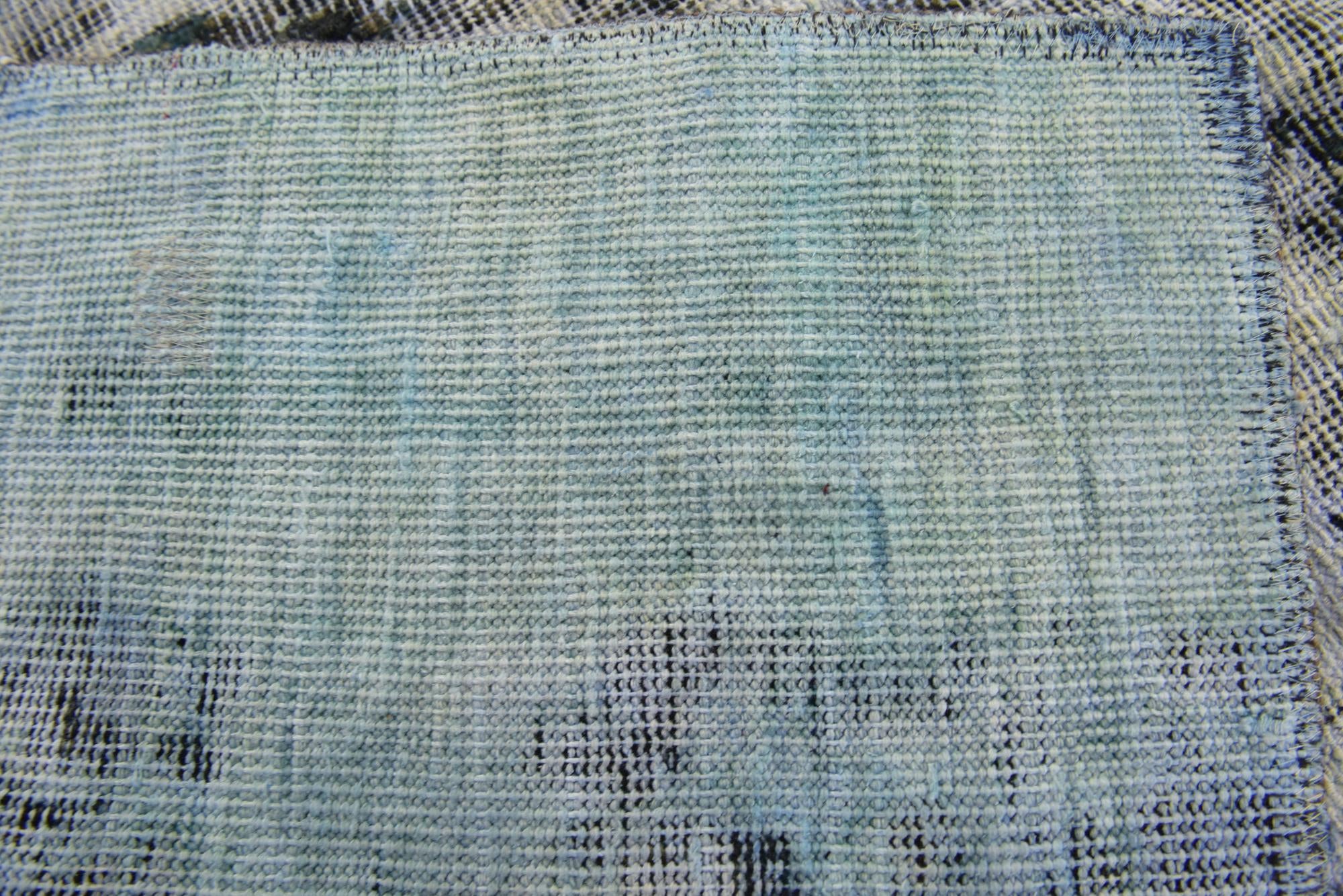 3' 8 x 4' Hand Knotted Ultra Vintage Persian Wool Square Rug