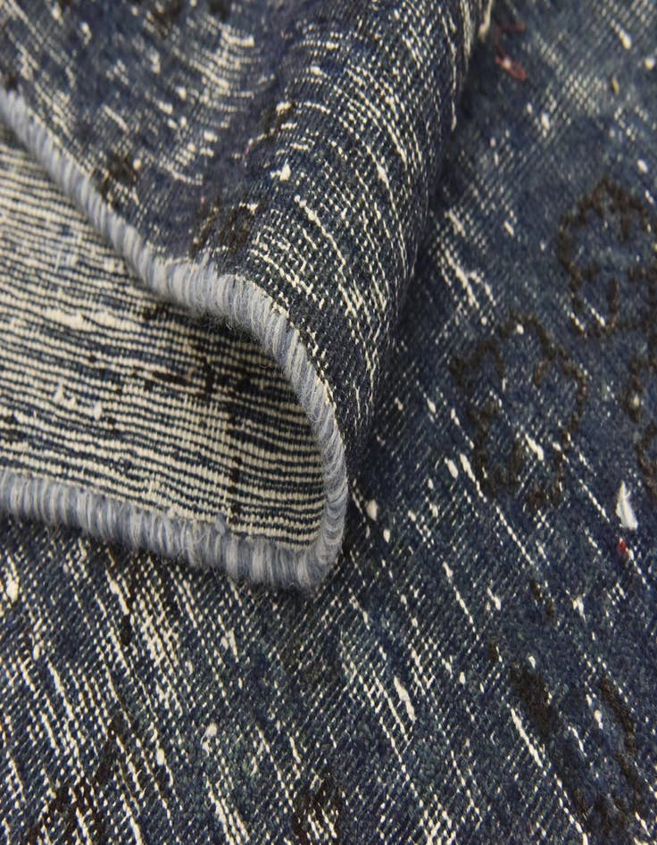 Detail image of 4' 6 x 4' 10 Hand Knotted Ultra Vintage Persian Wool Square Rug