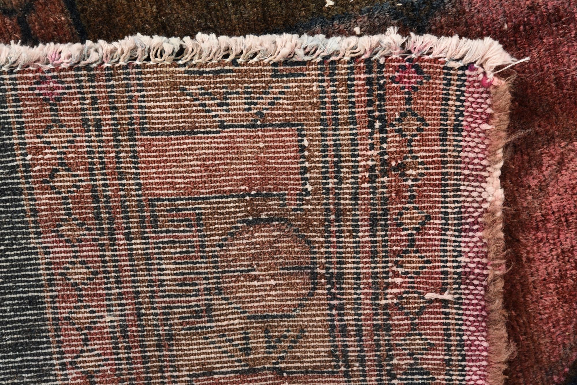 5' 3 x 5' 10 Hand Knotted Ultra Vintage Persian Wool Square Rug