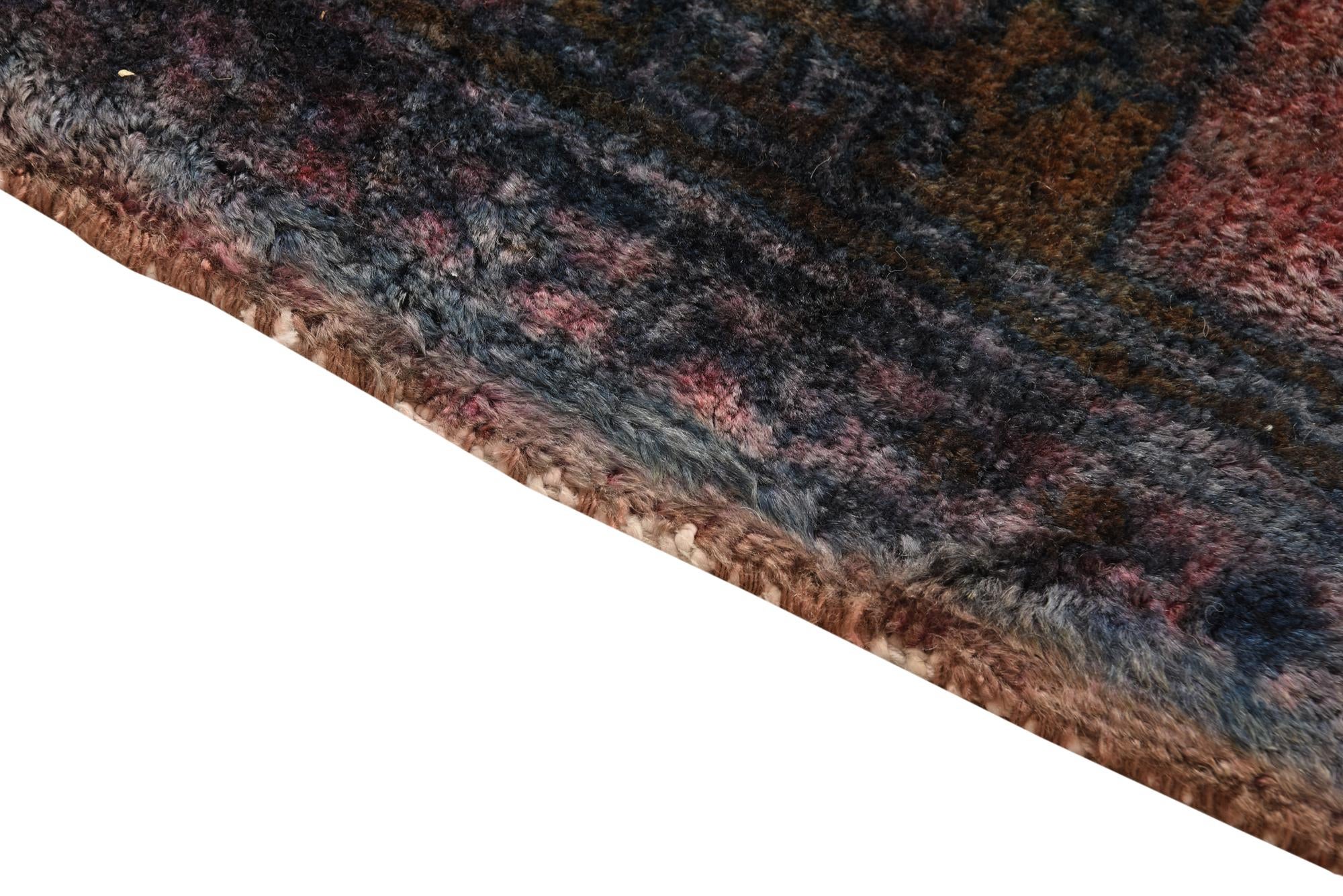 5' 3 x 5' 10 Hand Knotted Ultra Vintage Persian Wool Square Rug