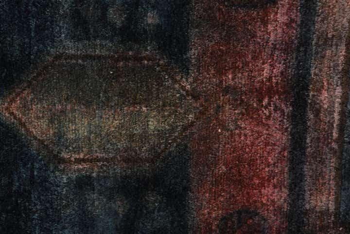 5' 3 x 5' 10 Hand Knotted Ultra Vintage Persian Wool Square Rug