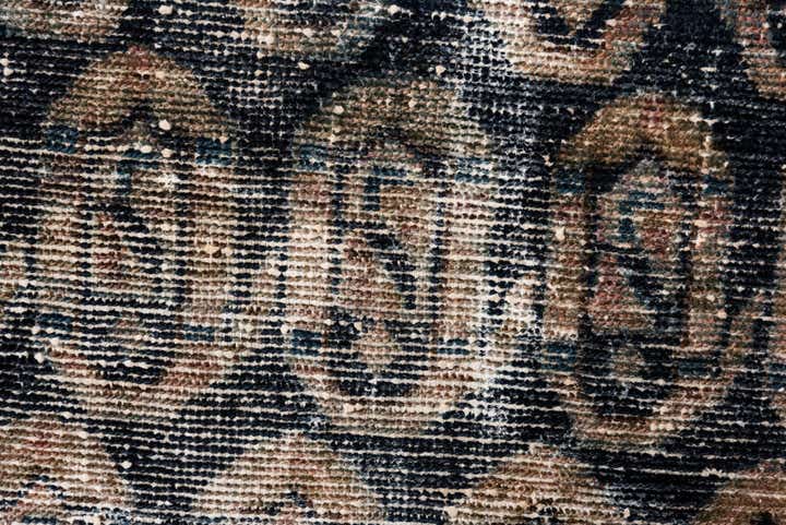 4' 10 x 5' 8 Hand Knotted Ultra Vintage Persian Wool Square Rug