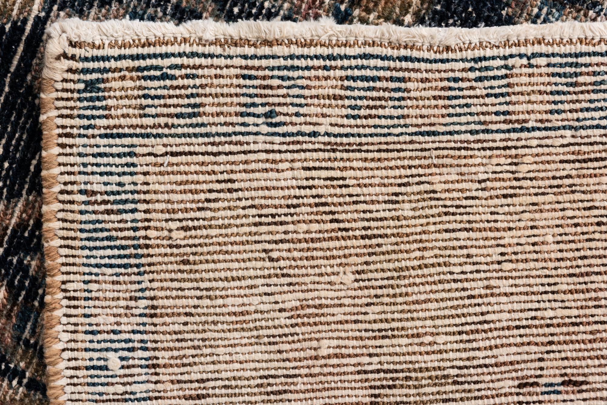 4' 10 x 5' 8 Hand Knotted Ultra Vintage Persian Wool Square Rug