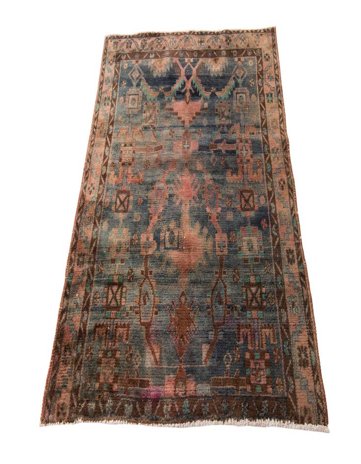 Detail image of 4' 5 x 5' 3  Hand Knotted Ultra Vintage Persian Square Rug