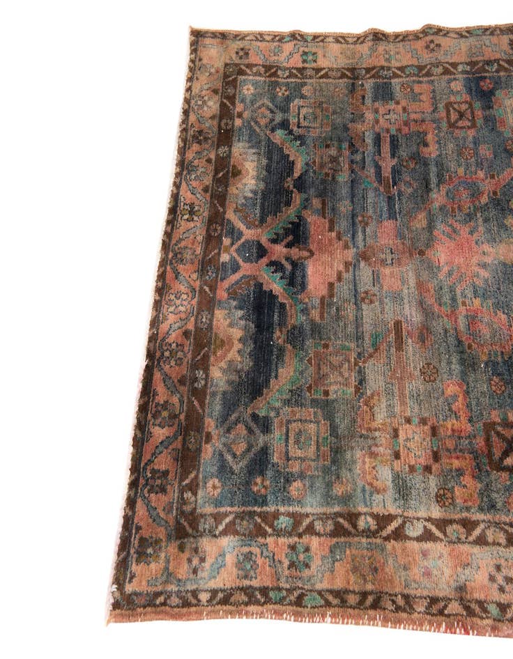 Detail image of 4' 5 x 5' 3  Hand Knotted Ultra Vintage Persian Square Rug