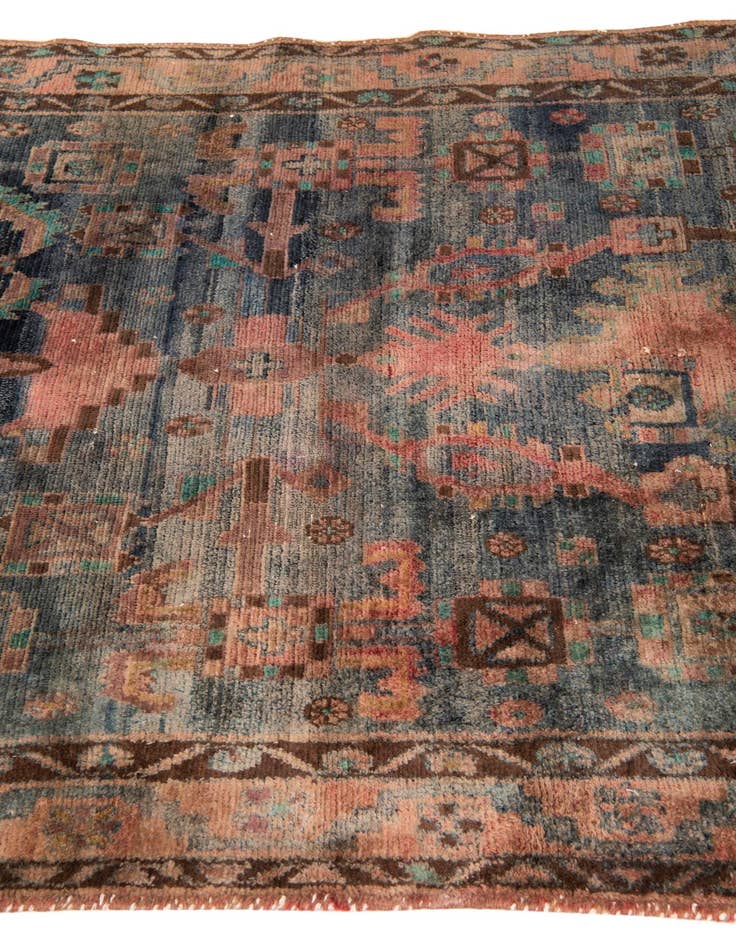 Detail image of 4' 5 x 5' 3  Hand Knotted Ultra Vintage Persian Square Rug