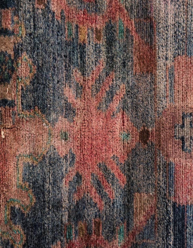 Detail image of 4' 5 x 5' 3  Hand Knotted Ultra Vintage Persian Square Rug