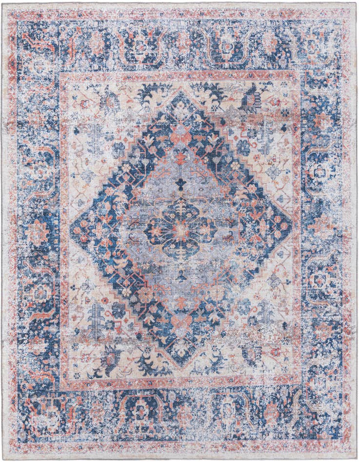 Detail image of 7' 10 x 7' 10 Washable Yara Square Rug