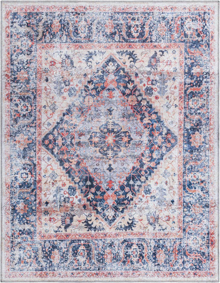 Detail image of 5' x 5' Washable Yara Square Rug