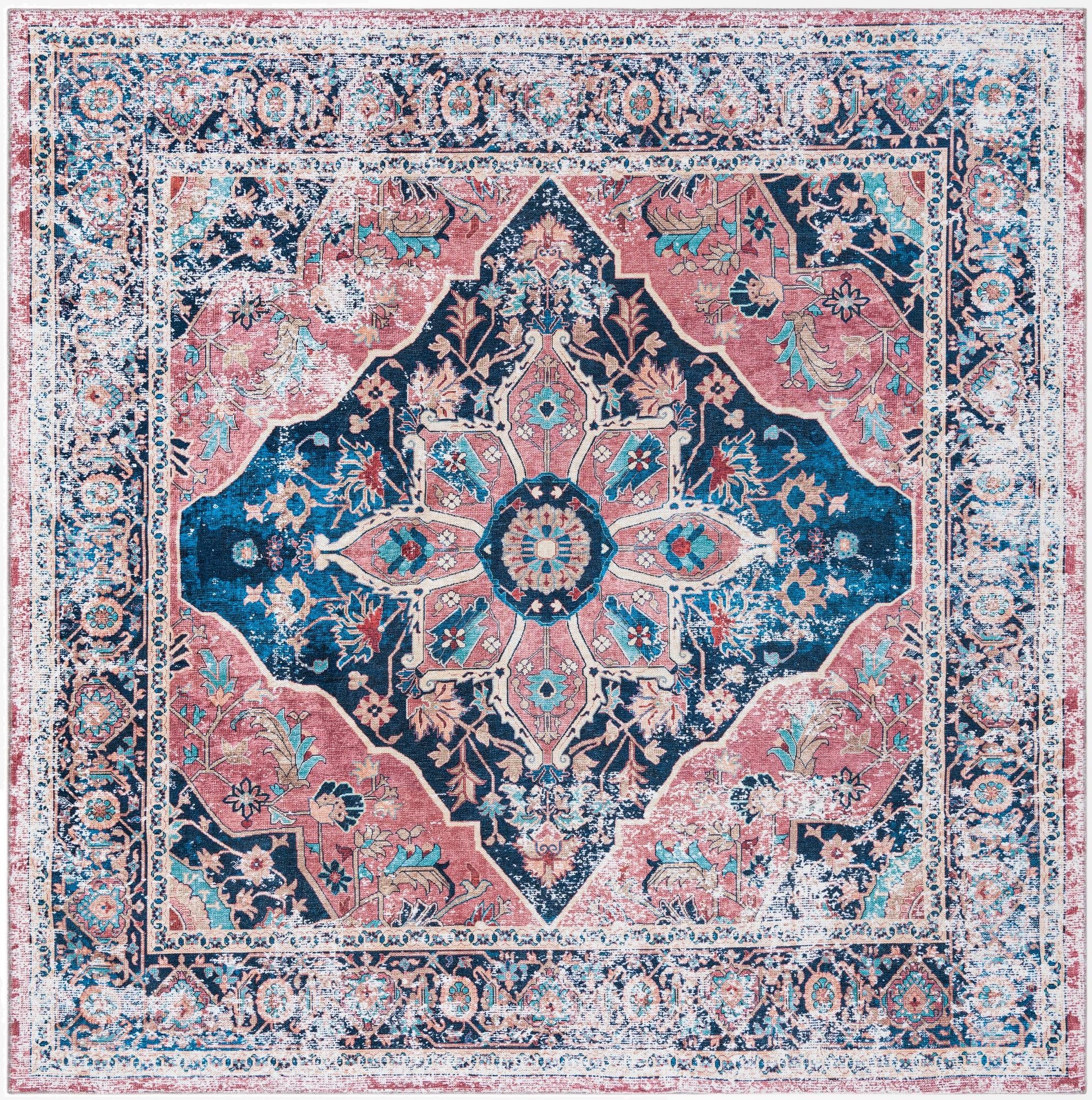 7' 10 x 7' 10  Washable Yara Square Rug