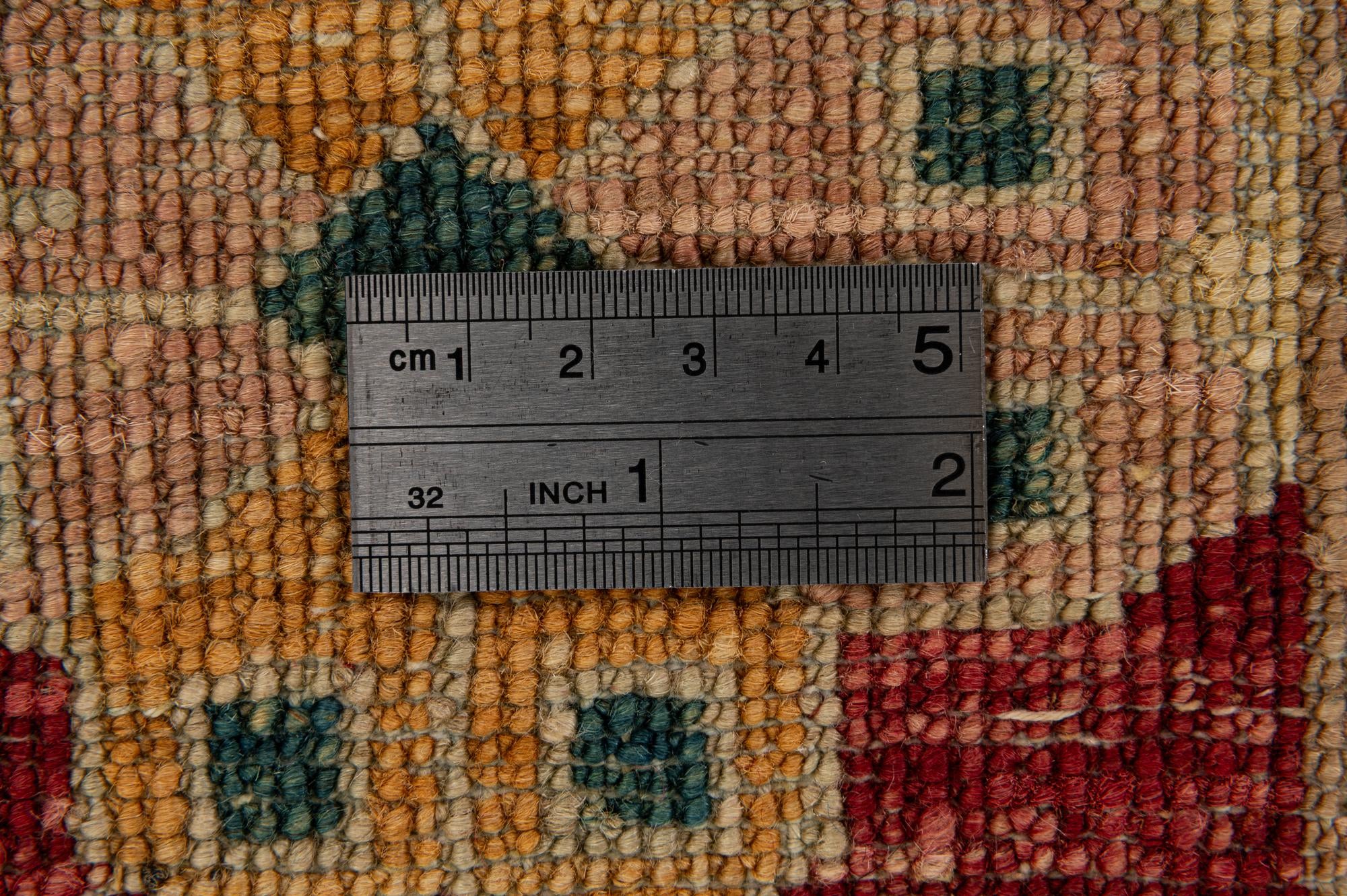 6' 8 x 6' 9 Hand Knotted Ziegler Wool Square Rug