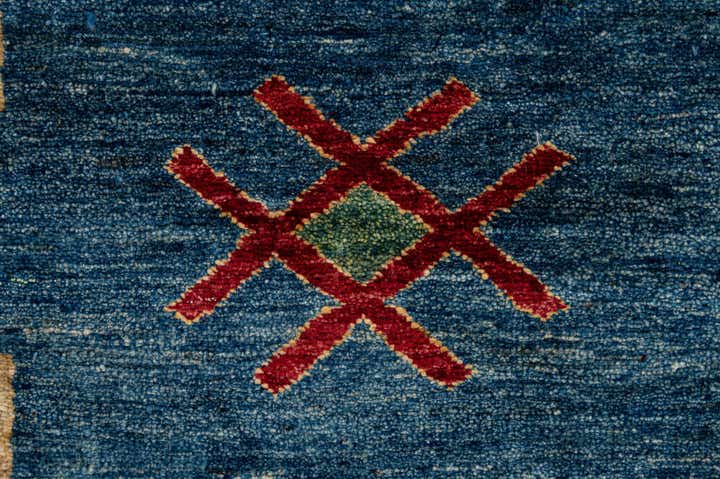 6' 8 x 6' 9 Hand Knotted Ziegler Wool Square Rug