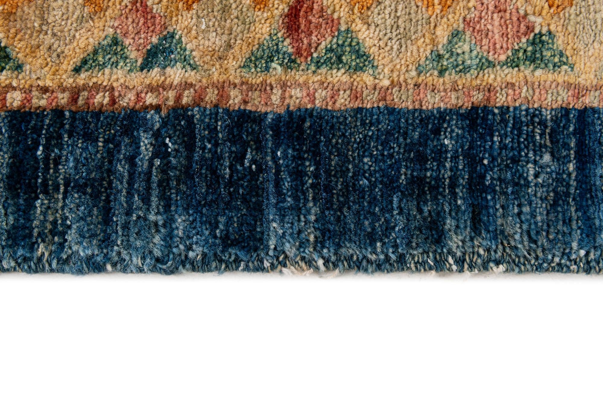 6' 8 x 6' 9 Hand Knotted Ziegler Wool Square Rug