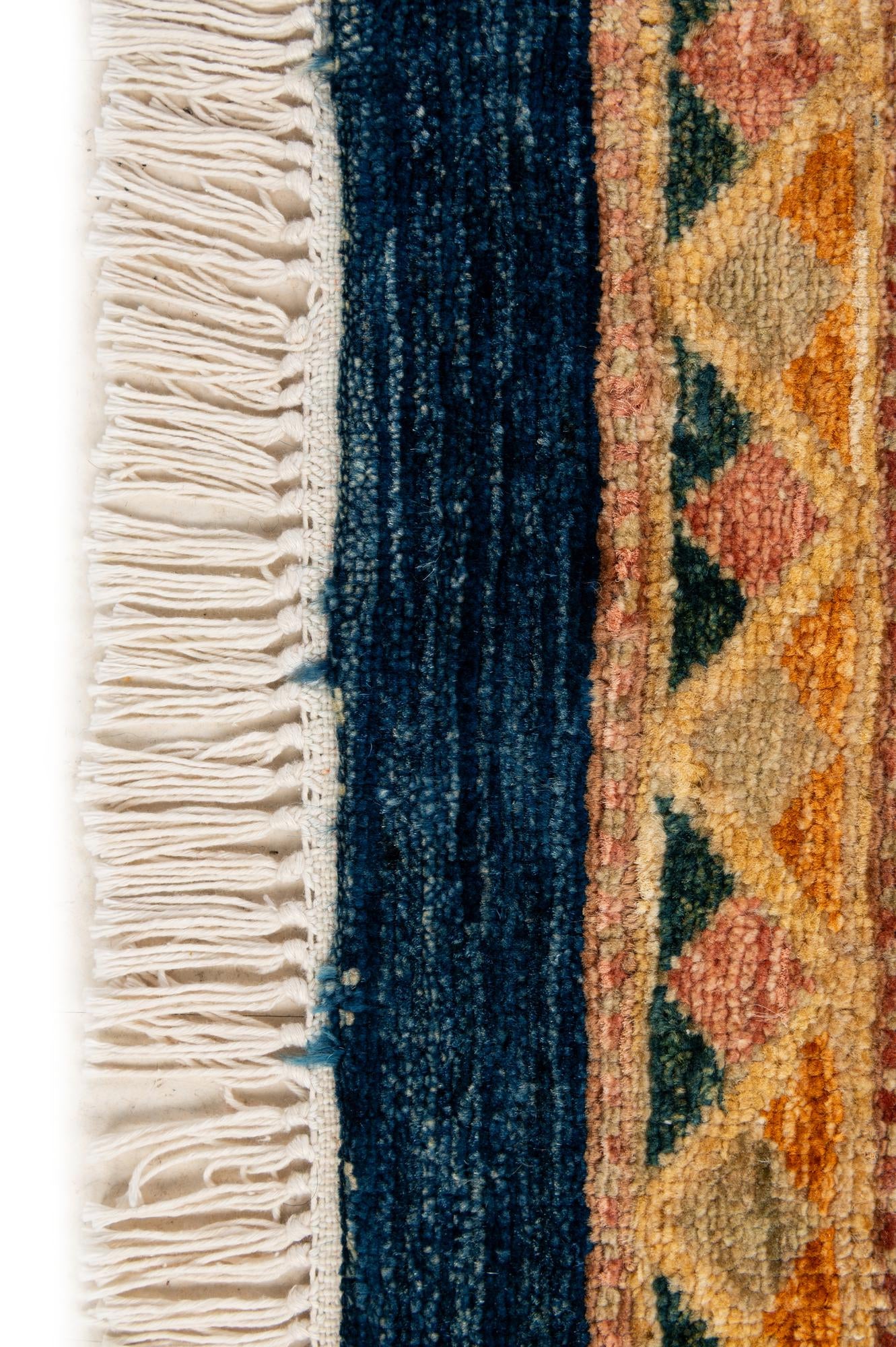 6' 8 x 6' 9 Hand Knotted Ziegler Wool Square Rug