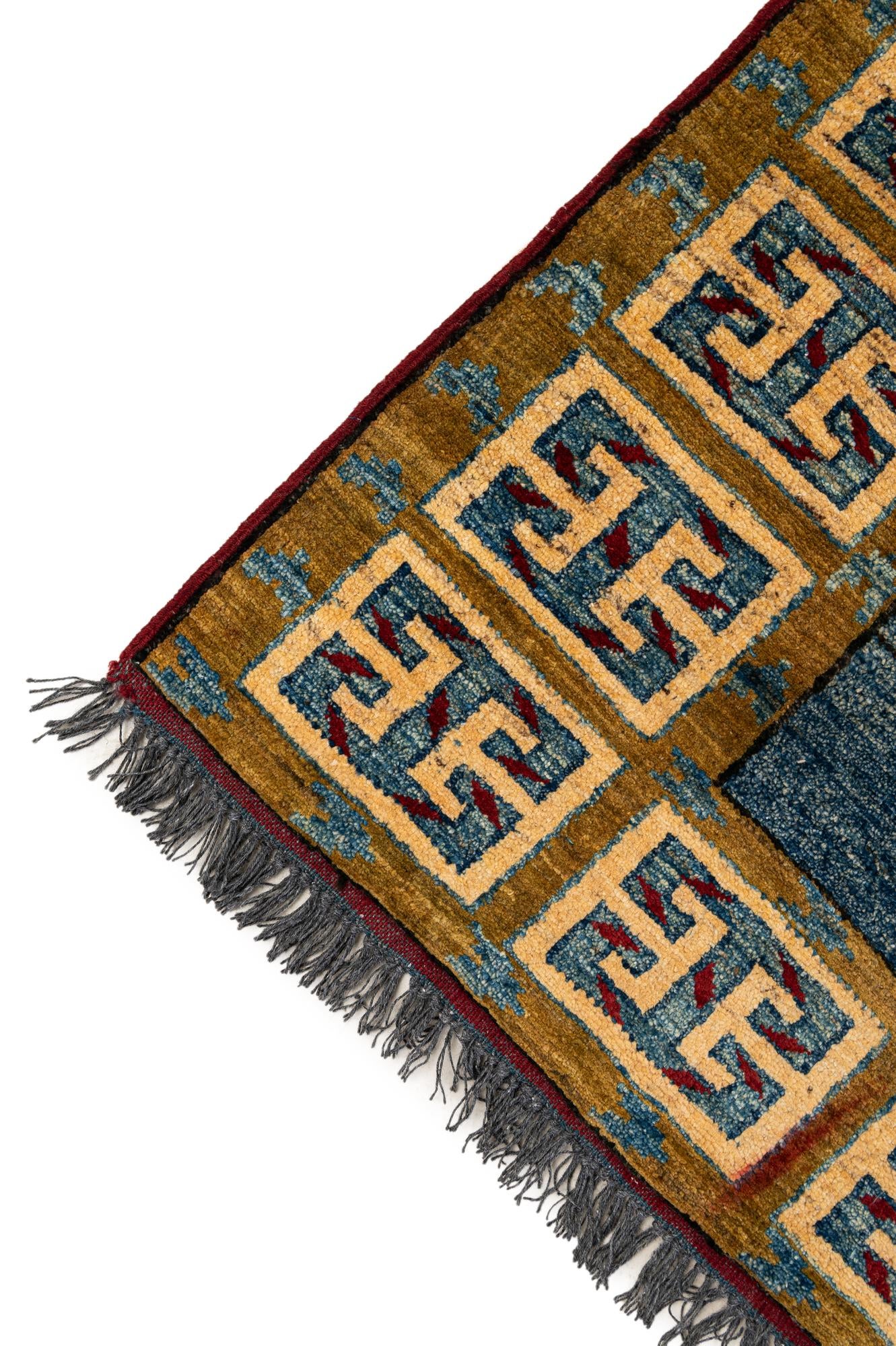 6' 3 x 6' 8 Hand Knotted Ziegler Wool Square Rug