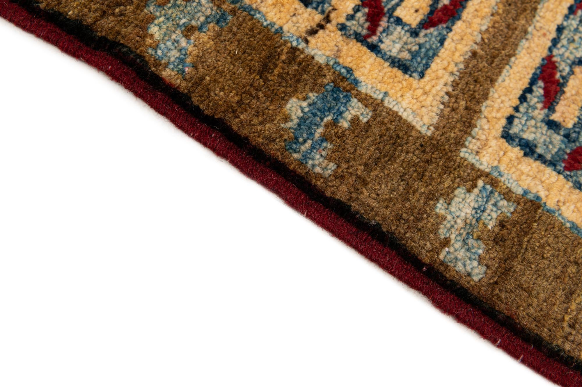 6' 3 x 6' 8 Hand Knotted Ziegler Wool Square Rug