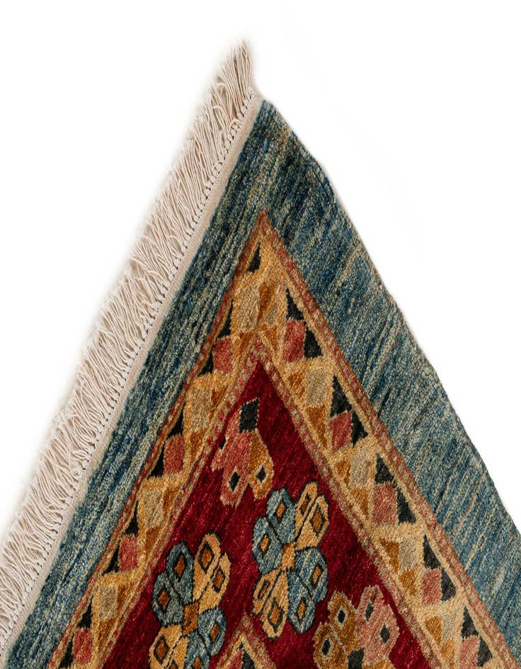 Detail image of 6' 5 x 6' 7 Hand Knotted Ziegler Wool Square Rug