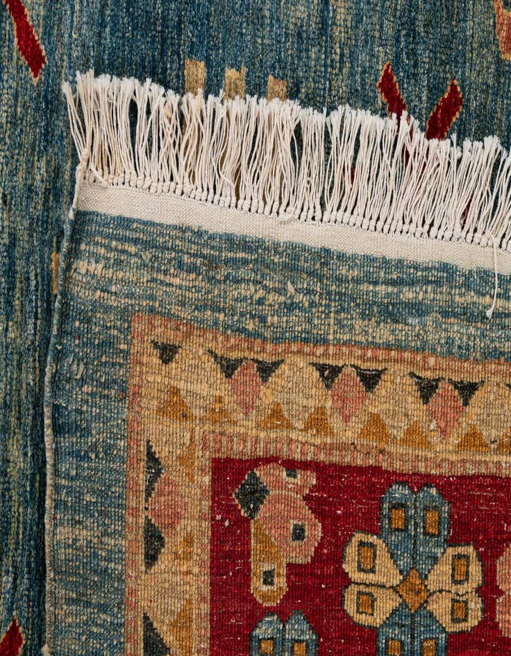 Detail image of 6' 5 x 6' 7 Hand Knotted Ziegler Wool Square Rug