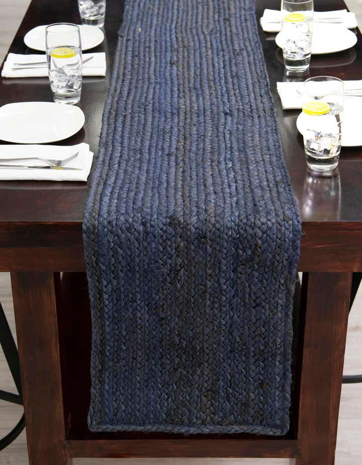 1' 2 x 5' 1 Handmade Braided Jute Table Runner Rug