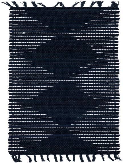 Detail image of 1' 2 x 6' 1 Hand Woven Chindi Cotton Table Runner Rug