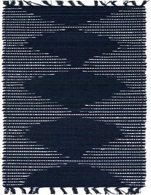 Detail image of 1' 2 x 8' Hand Woven Chindi Cotton Table Runner Rug