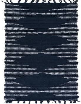 Detail image of 1' 2 x 10' Hand Woven Chindi Cotton Table Runner Rug