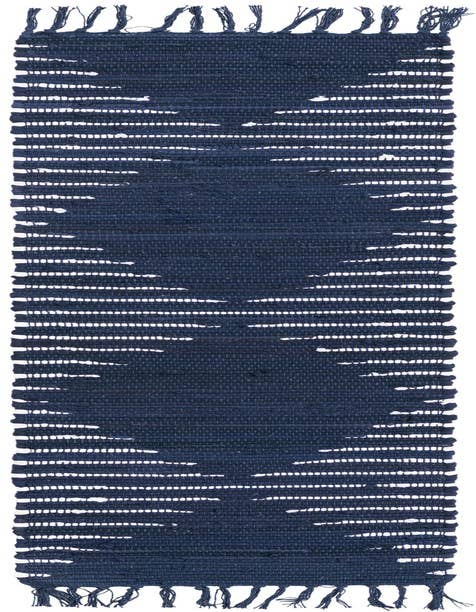 Detail image of 1' 2 x 5' 1 Hand Woven Chindi Cotton Table Runner Rug
