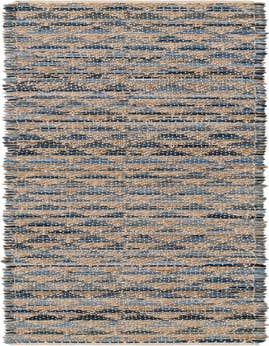 Detail image of 1' 2 x 10' Hand Woven Chindi Jute Table Runner Rug