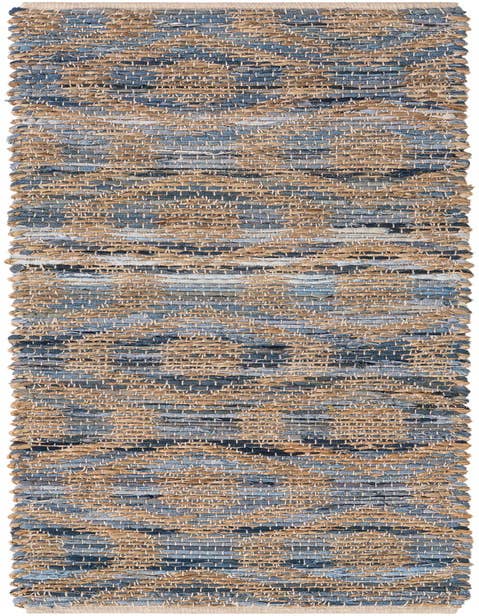 Detail image of 1' 2 x 5' Chindi Jute Table Runner Rug