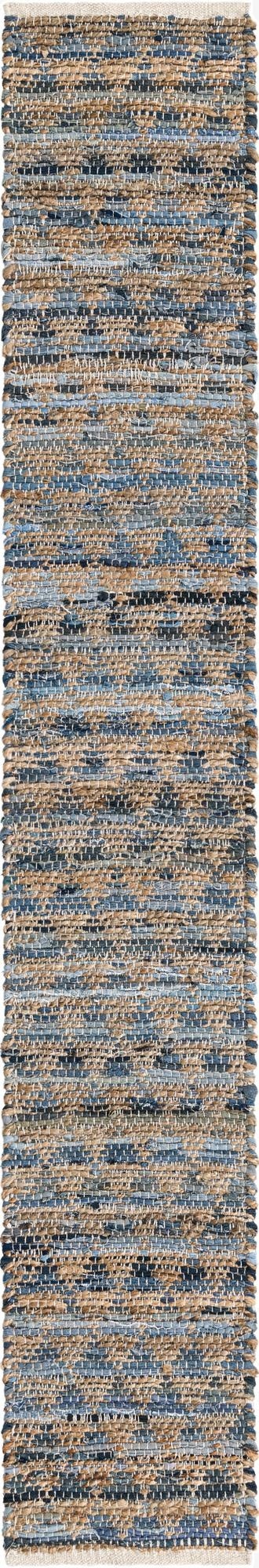1' 2 x 8'  Hand Woven Chindi Jute Table Runner Rug