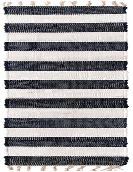 Detail image of 1' 2 x 10' Hand Woven Chindi Rag Table Runner Rug