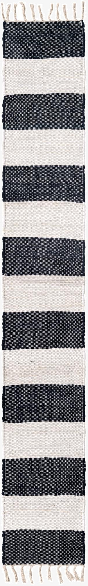 1' 2 x 8'  Hand Woven Chindi Rag Table Runner Rug