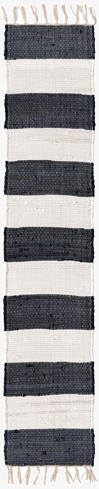 1' 2 x 6' 1  Hand Woven Chindi Rag Table Runner Rug