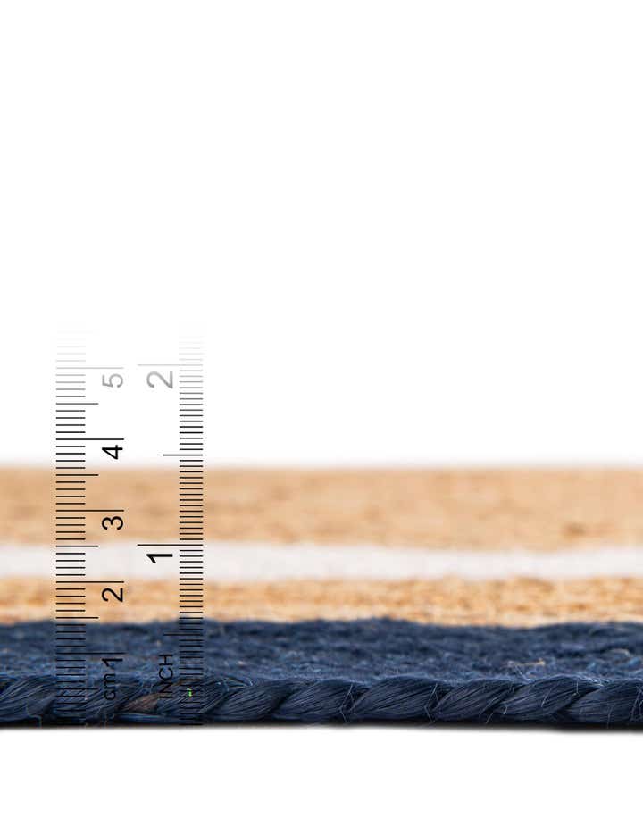 6' 1 x 9' Handmade Braided Jute Rug