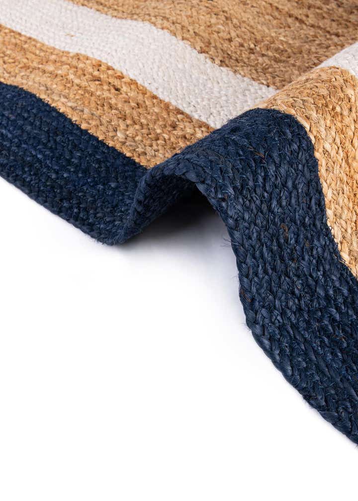 6' 1 x 9' Handmade Braided Jute Rug