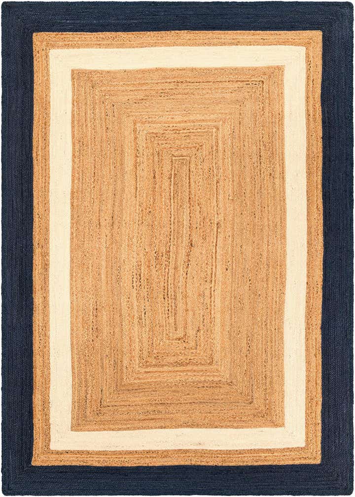 6' 1 x 9' Handmade Braided Jute Rug