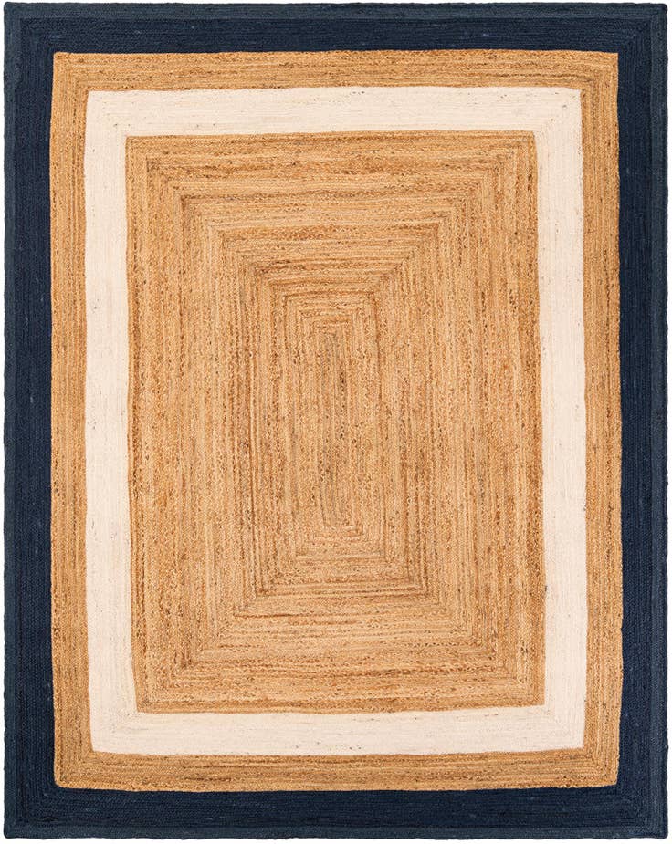 Detail image of 7' 10 x 10' Handmade Braided Jute Rug
