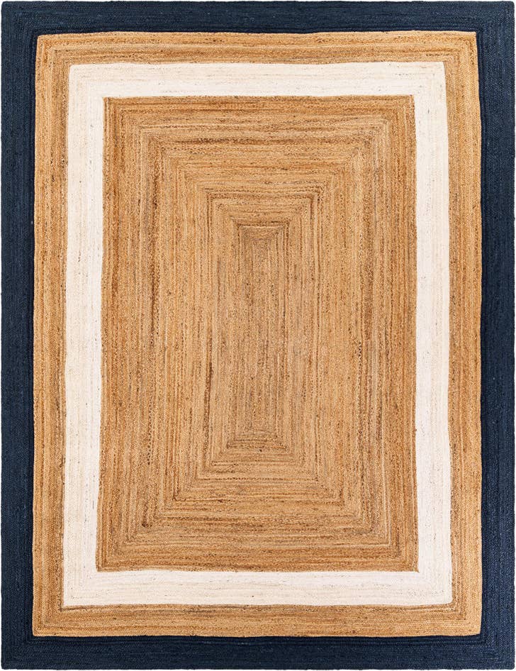 Detailansicht von 275cm x 365cm Handgefertigt Braided Jute Teppich