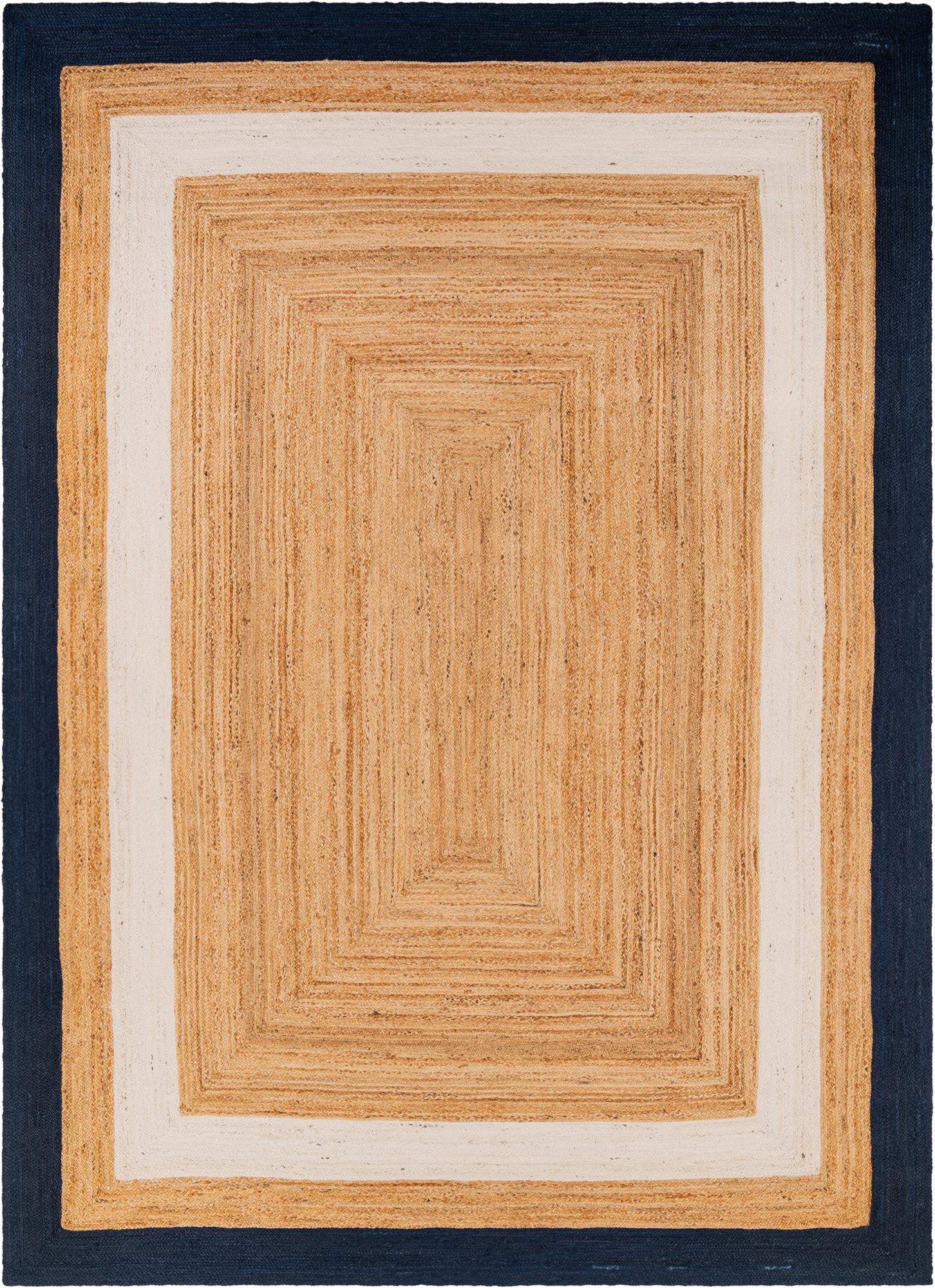 10' x 14' 1  Hand Braided Jute Rug