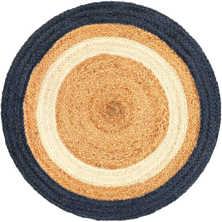 Detail image of 2' x 2' Handmade Braided Jute Round Rug