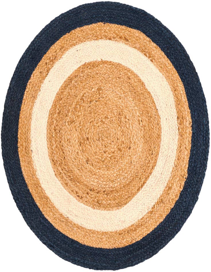 Detail image of 3' 1 x 3' 1  Hand Braided Jute Round Rug