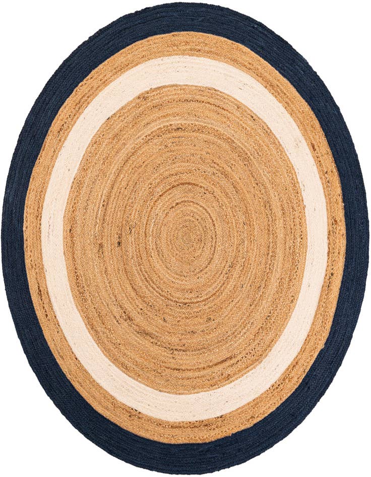 Detail image of 6' 1 x 6' 1 Handmade Braided Jute Round Rug