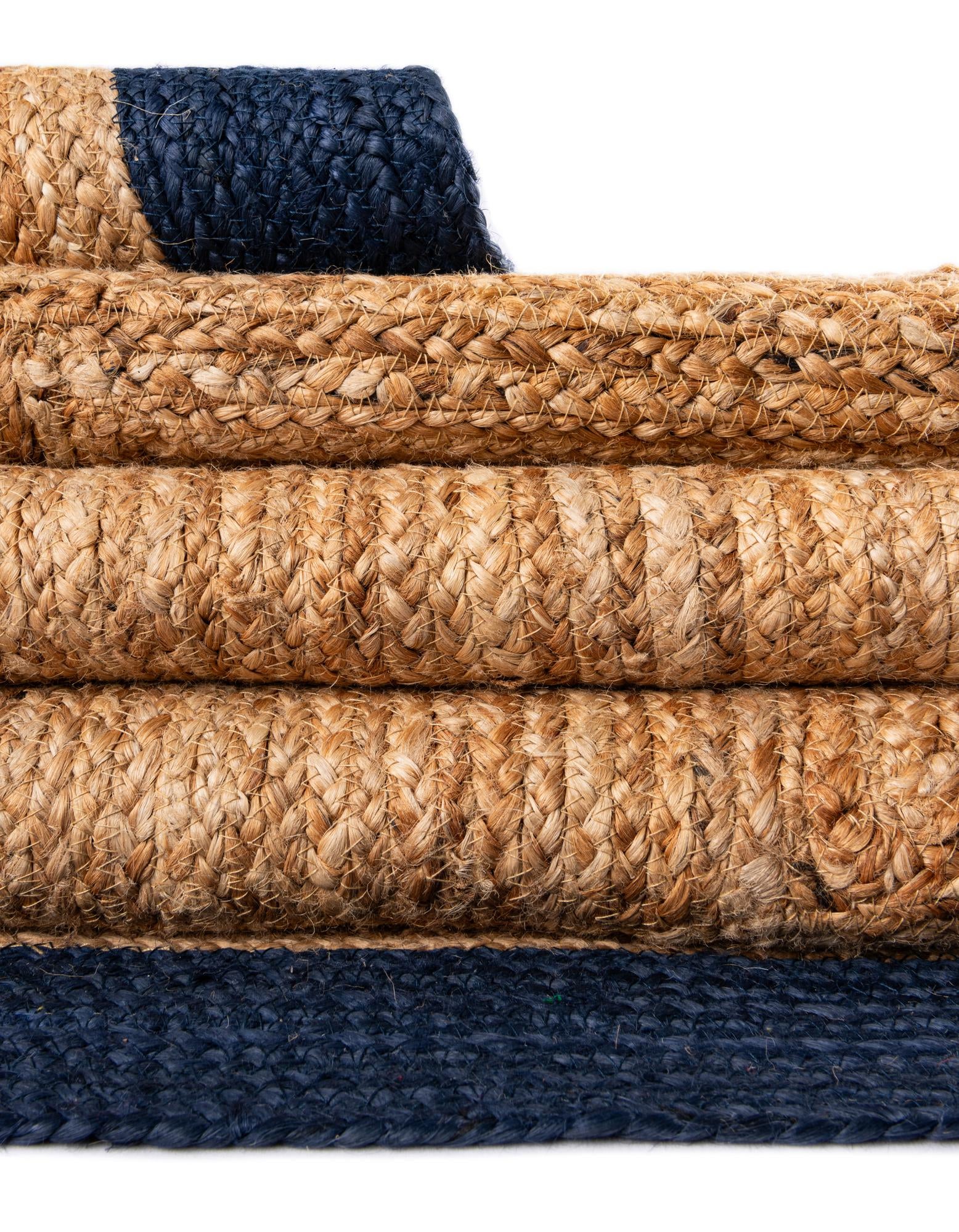 7' 10 x 7' 10 Handmade Braided Jute Square Rug